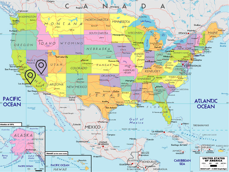 map of usa